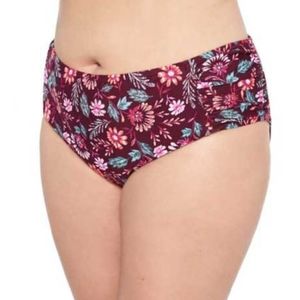 💲3XL Hot Water Plus Size Bikini Bottom Garden Bloom